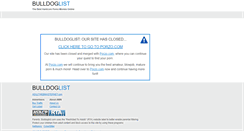 Desktop Screenshot of bulldoglist.com